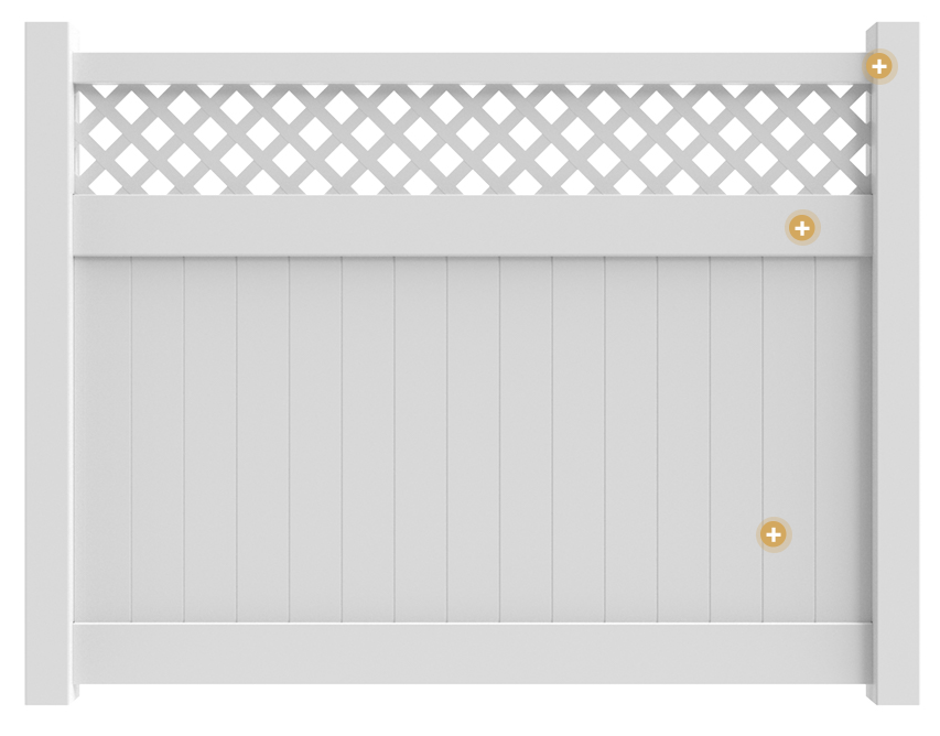 Vinyl Fence Section Features